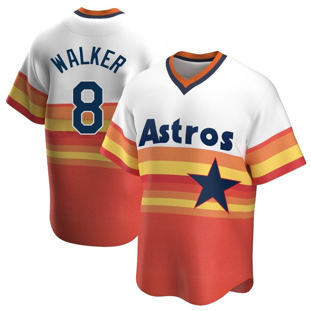 H.Astros #8 Christian Walker Player Rainbow Cooperstown Collection T-shirt Ddoa Stitched Jerseys