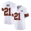 C.Browns #21 Denzel Ward Player White Limited  Vapor 1946 Collection Alternate Game Ddoa Stitched Jerseys