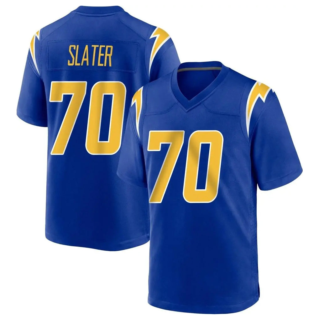 LA.Chargers #70 Rashawn Slater Player Royal Home Game Ddoa Stitched Jerseys