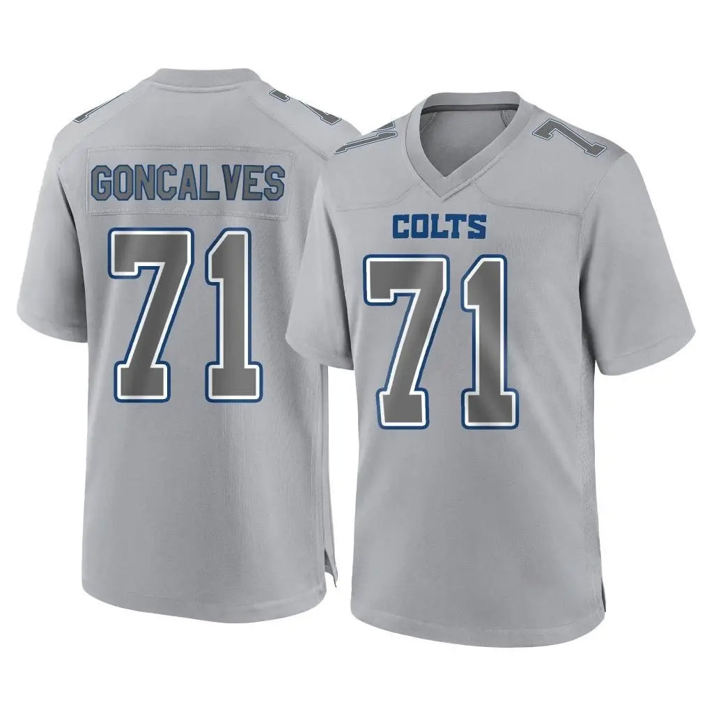 IN.Colts #71 Matt Goncalves Player Gray Atmosphere Fashion Home Game Ddoa Stitched Jerseys