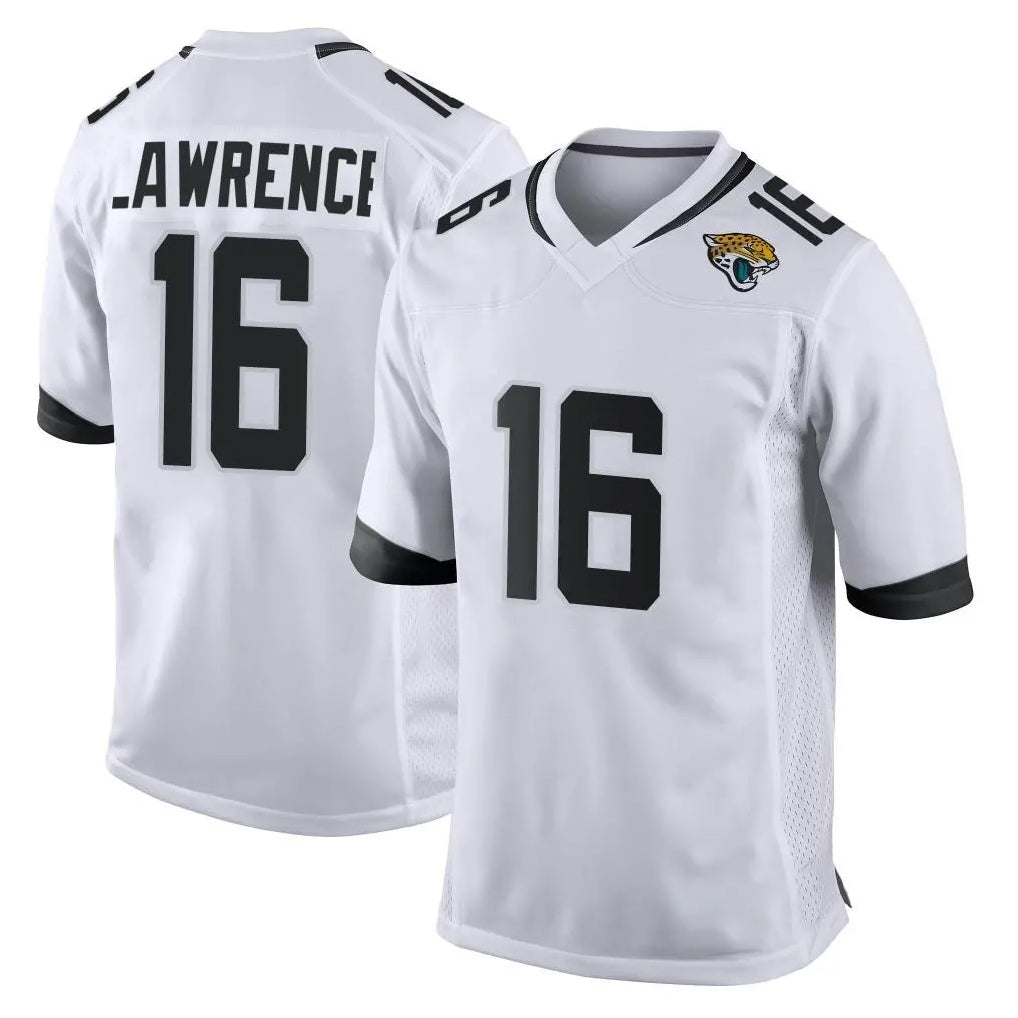 J.Jaguars #16 Trevor Lawrence Player White Home Game Ddoa Stitched Jerseys