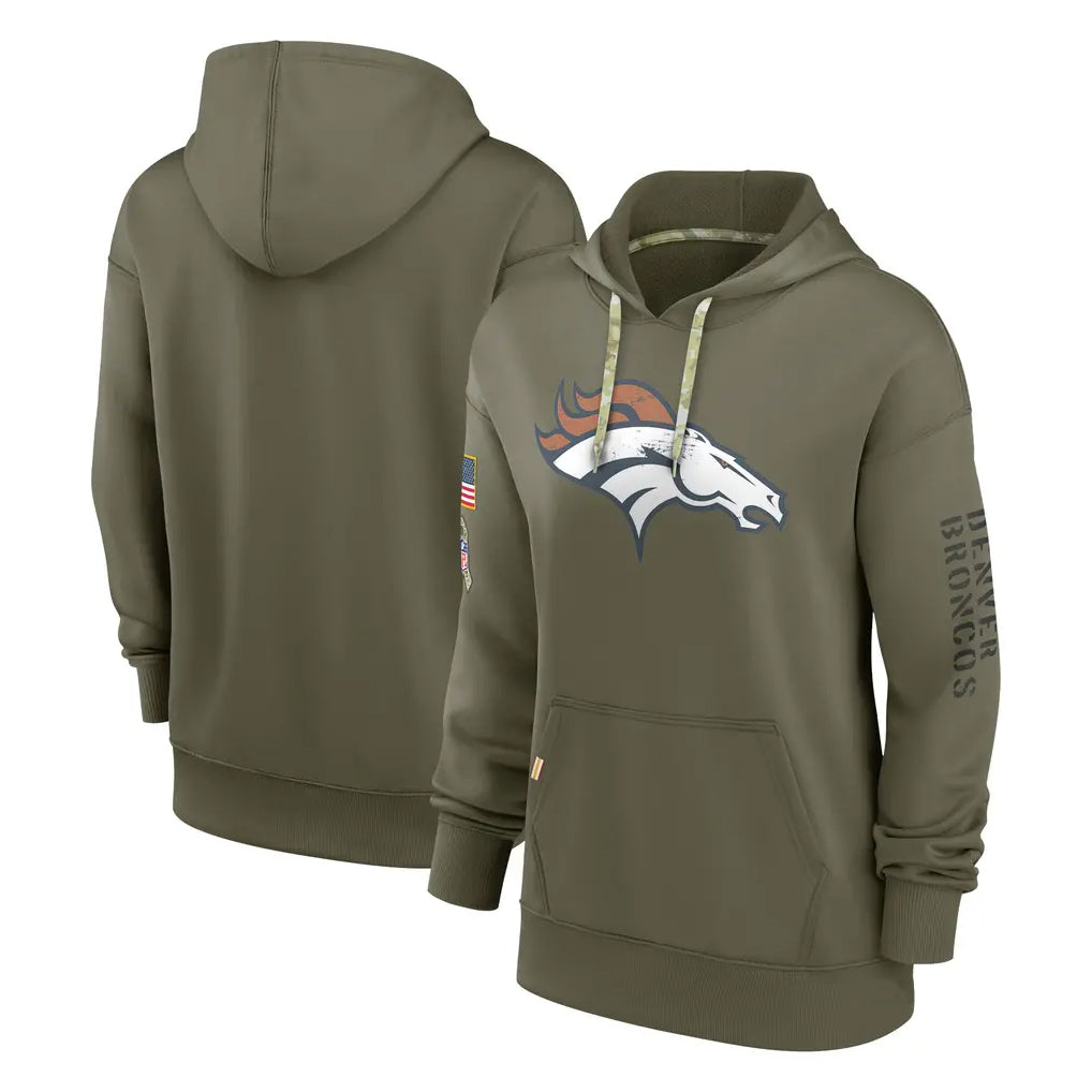 D.Broncos ## Broncos Blank Player Olive Salute to Service Pullover Hoodies Limited Ddoa Stitched Jerseys