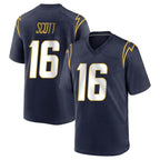 LA.Chargers #16 J.K. Scott Player Navy Home Game Ddoa Stitched Jerseys