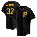 P.Pirates #32 Henry Davis Player Black Alternate 2025 Home Game Ddoa Stitched Jerseys