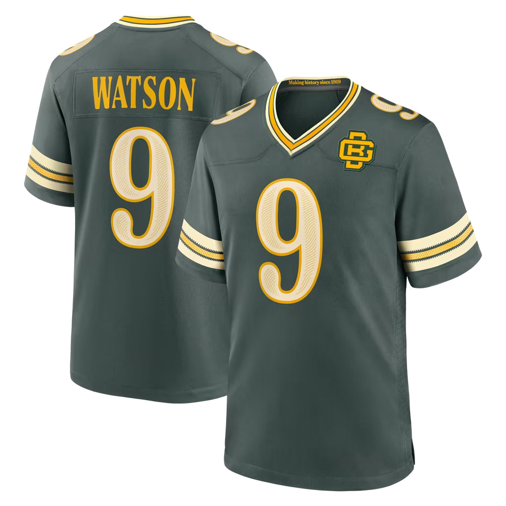 GB.Packers #9 Christian Watson Player Green 2026 Rivalries Collection Home Game Ddoa Stitched Jerseys