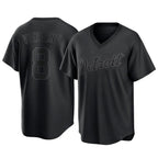 D.Tigers #8 Matt Vierling Player Black T-shirt Home Game Ddoa Stitched Jerseys