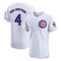 C.Cubs #4 Pete Crow-Armstrong Player White Limited Elite Home Game Ddoa Stitched Jerseys
