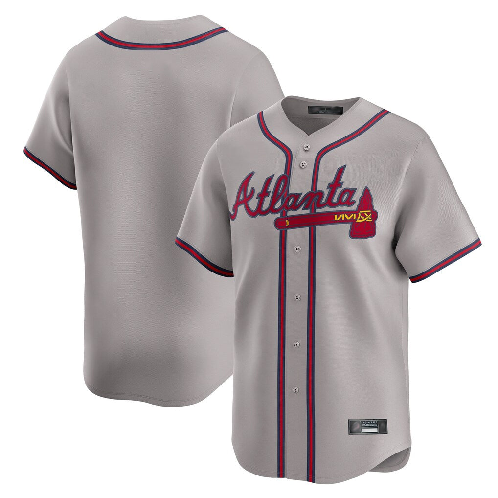 A.Braves ## Braves Blank Player Gray Limited Home Game Ddoa Stitched Jerseys