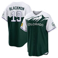 C.Rockies #19 Charlie Blackmon Player Green City Connect Home Game Ddoa Stitched Jerseys