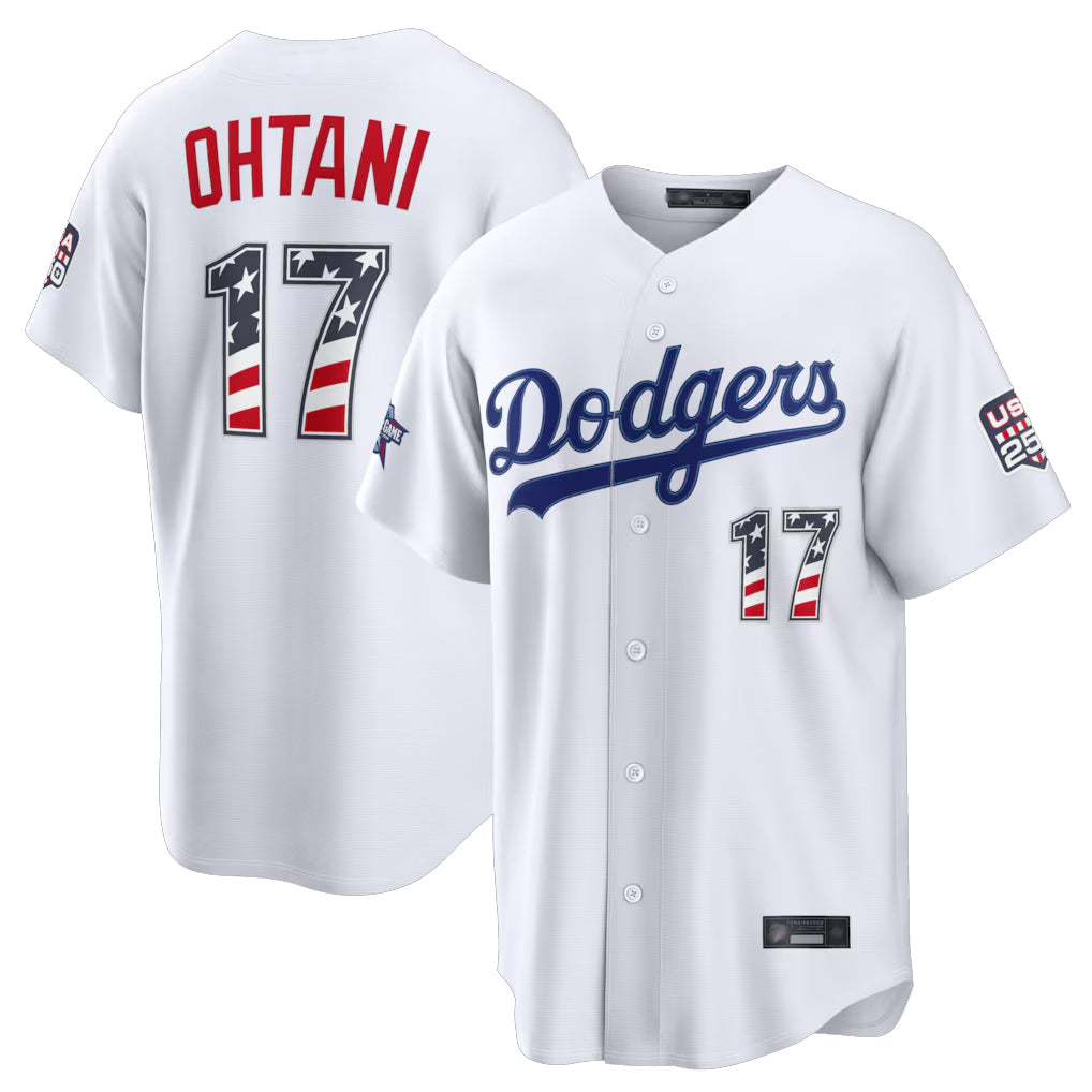 LA.Dodgers #17 Shohei Ohtani Player White 2026 All-Star Edition Stars & Stripes Home Game Ddoa250Ys Stitched Jerseys