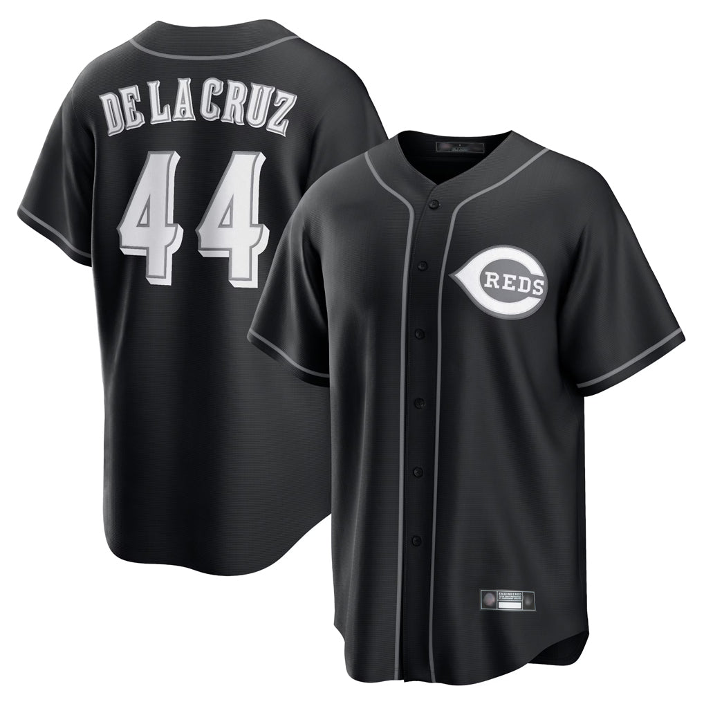 C.Reds #44 Elly De La Cruz Player Black Home Game Ddoa Stitched Jerseys