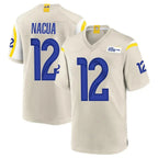 LA.Rams #12 Puka Nacua Player Bone Home Game Ddoa Stitched Jerseys