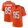 C.Bengals #85 Chad Johnson Player Orange Home Game Ddoa Stitched Jerseys