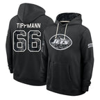 NY.Jets #66 Joe Tippmann Player 2026 Black Logo Pullover Hoodies Limited Game Ddoa Stitched Jerseys