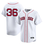 B.Red Sox #36 Triston Casas Player White Limited Home Game Ddoa Stitched Jerseys