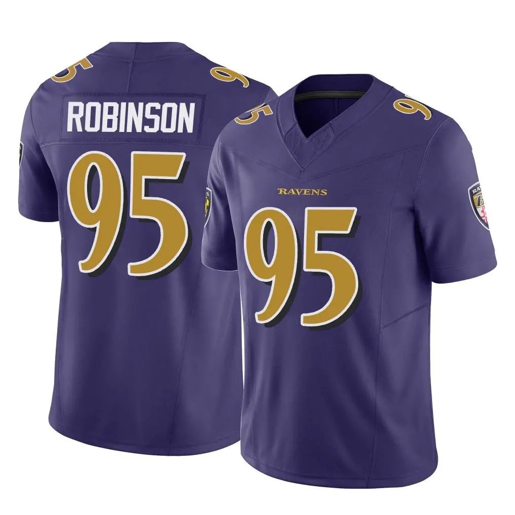 B.Ravens #95 Tavius Robinson Player Purple Vapor F.U.S.E. Limited Ddoa Stitched Jerseys