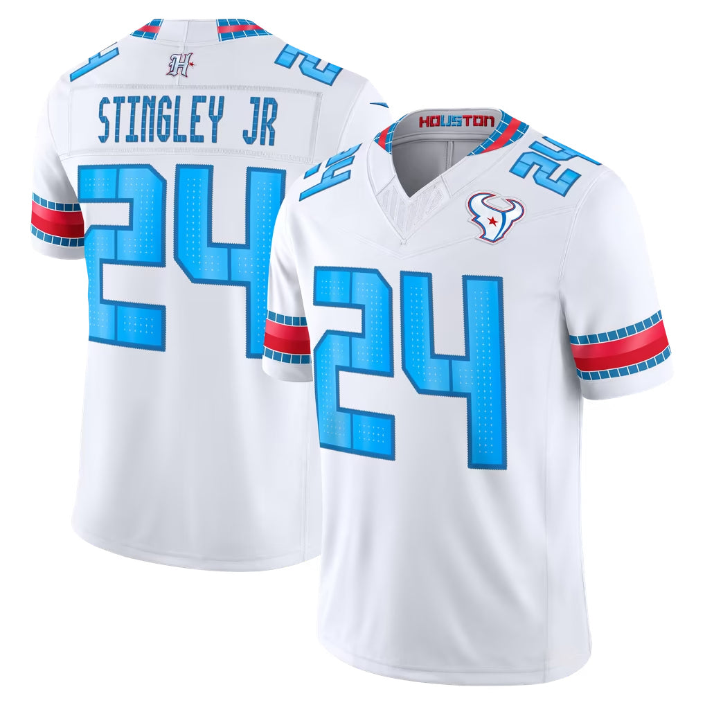 H.Texans #24 Derek Stingley Jr. Player Whtie 2026 Rivalries Vapor Limited Home Game Ddoa Stitched jerseys