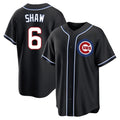 C.Cubs #6 Matt Shaw Player Black Fashion Out Game Ddoa Stitched Jerseys