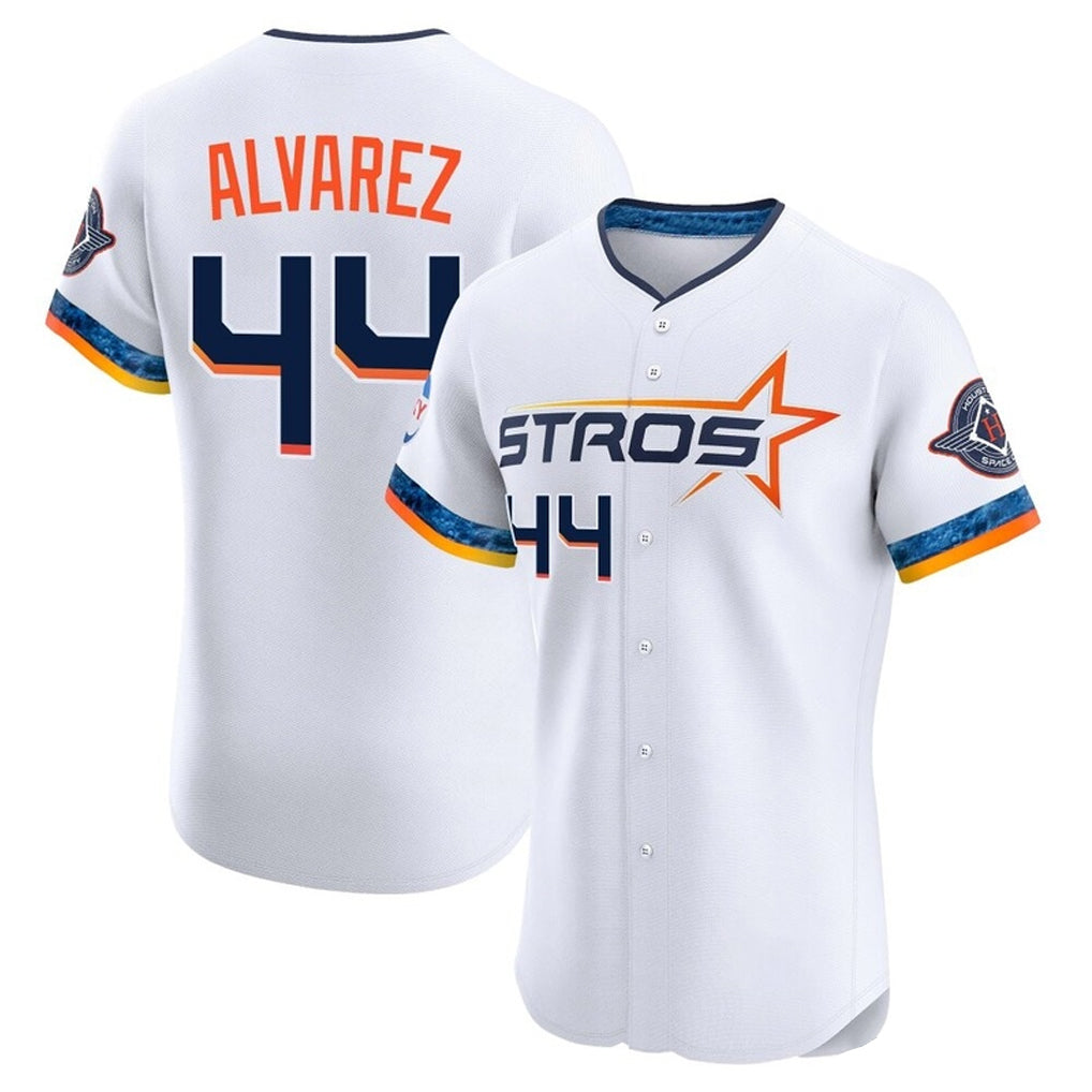 H.Astros #44 Yordan Alvarez Player White City Connect Limited Elite Home Ddoa Stitched Jerseys