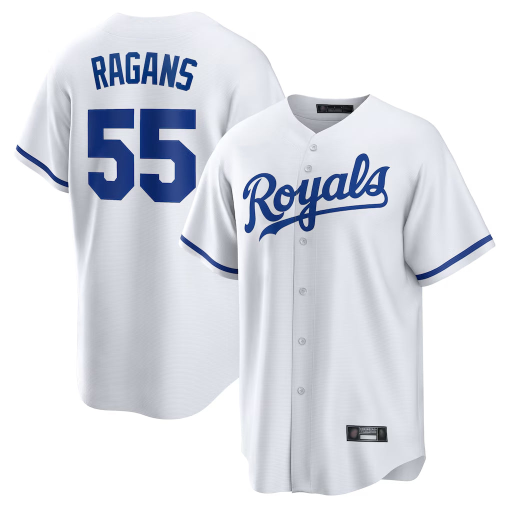KC.Royals #55 Cole Ragans Player White Home Game Ddoa Stitched Jerseys