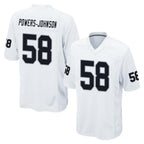 LV.Raiders #58 Jackson Powers-Johnson Player White Home Game Ddoa Stitched Jerseys