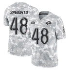 LA.Rams #48 Omar Speights Player Arctic Camo Salute To Service Limited Game Ddoa Stitched Jerseys