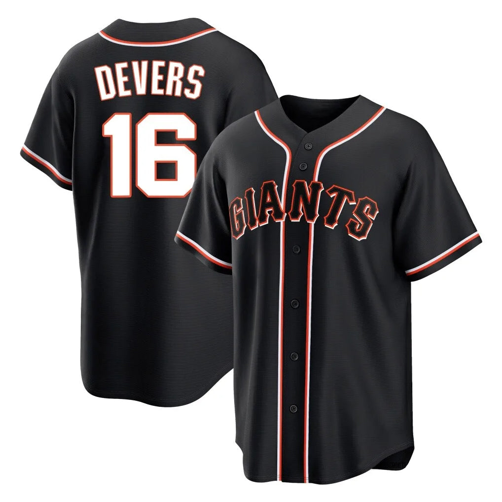 SF.Giants #16 Rafael Devers Player Black Fashion Out Home Limited Ddoa Stitched Jerseys
