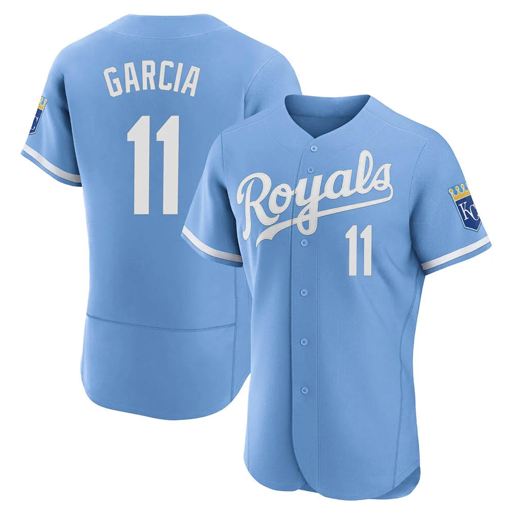 KC.Royals #11 Maikel Garcia Player Light Blue Alt Limited Elite Home Ddoa Stitched Jerseys
