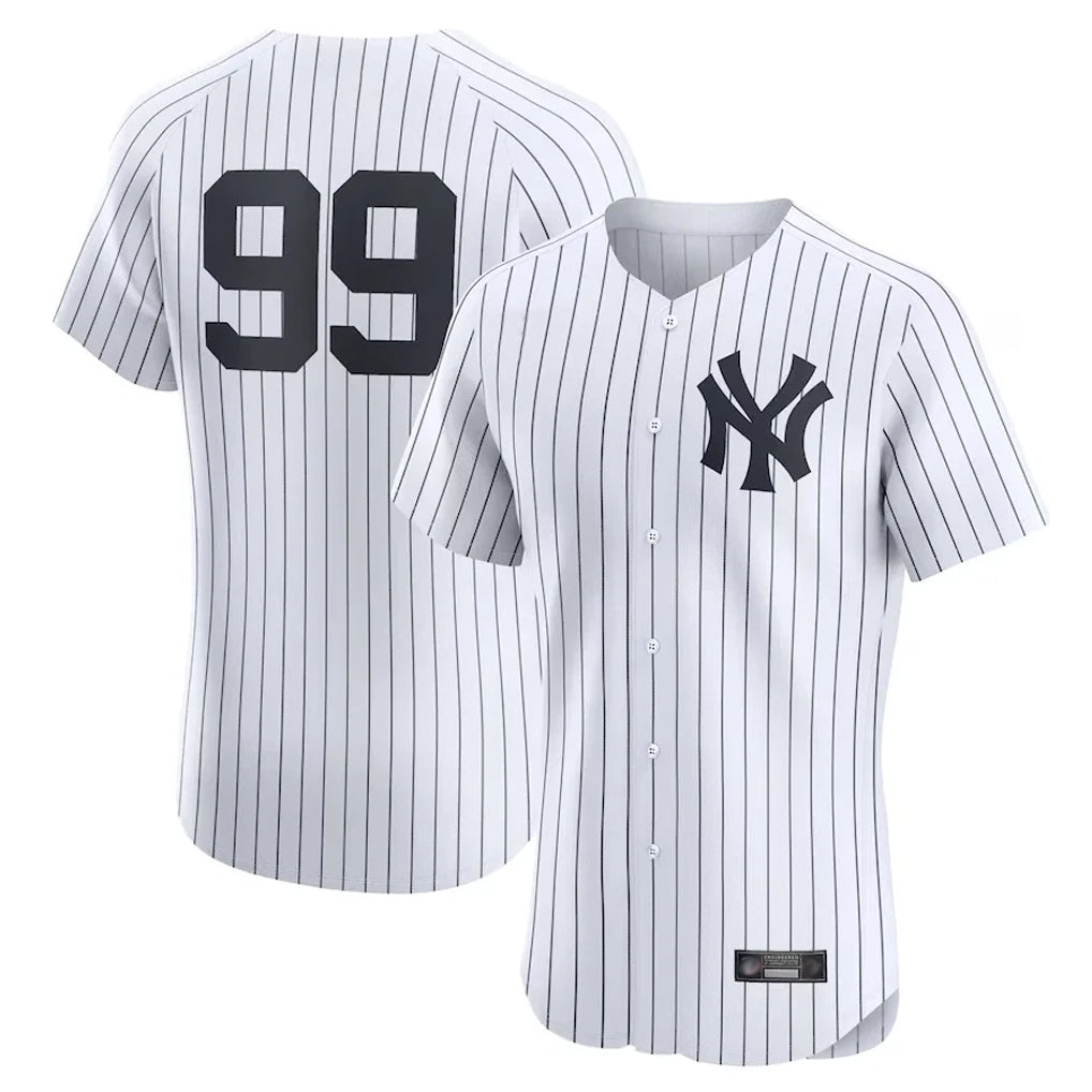 NY.Yankees #99 Aaron Judge Player White Limited Elite Home Ddoa Stitched Jerseys