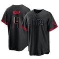 C.Reds #14 Pete Rose Player Black City Connect Home Game Ddoa Stitched Jerseys