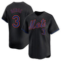 NY.Mets #3 Carson Benge Player Black Alternate Home Limited Ddoa Stitched Jerseys