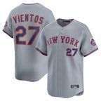 NY.Mets #27 Mark Vientos Player Gray Road Limited Home Ddoa Stitched Jerseys