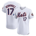 NY.Mets #17 Keith Hernandez Player White Home Limited Elite Ddoa Stitched Jerseys