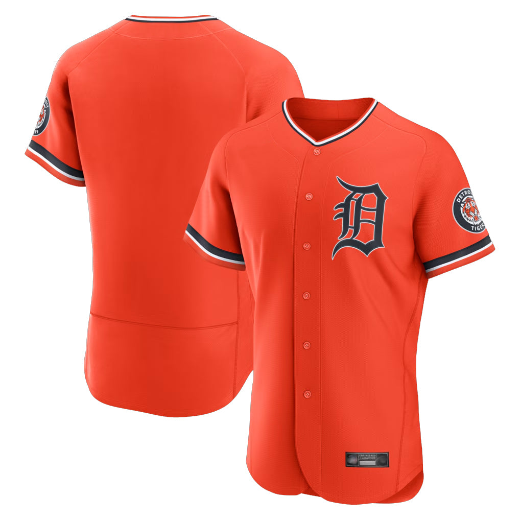D.Tigers ## Tigers Blank Player Orange Limited Elite Home Ddoa Stitched Jerseys