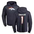 D.Broncos #1 Evan Engram Player Navy Pullover Hoodie Limited Ddoa Stitched Jerseys