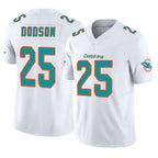 M.Dolphins #25 Tyrel Dodson Player White Limited Vapor F.U.S.E. Home Game Ddoa Stitched Jerseys