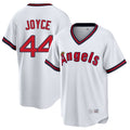 LA.Angels #44 Ben Joyce Player White T-shirt Home Game Ddoa Stitched Jerseys