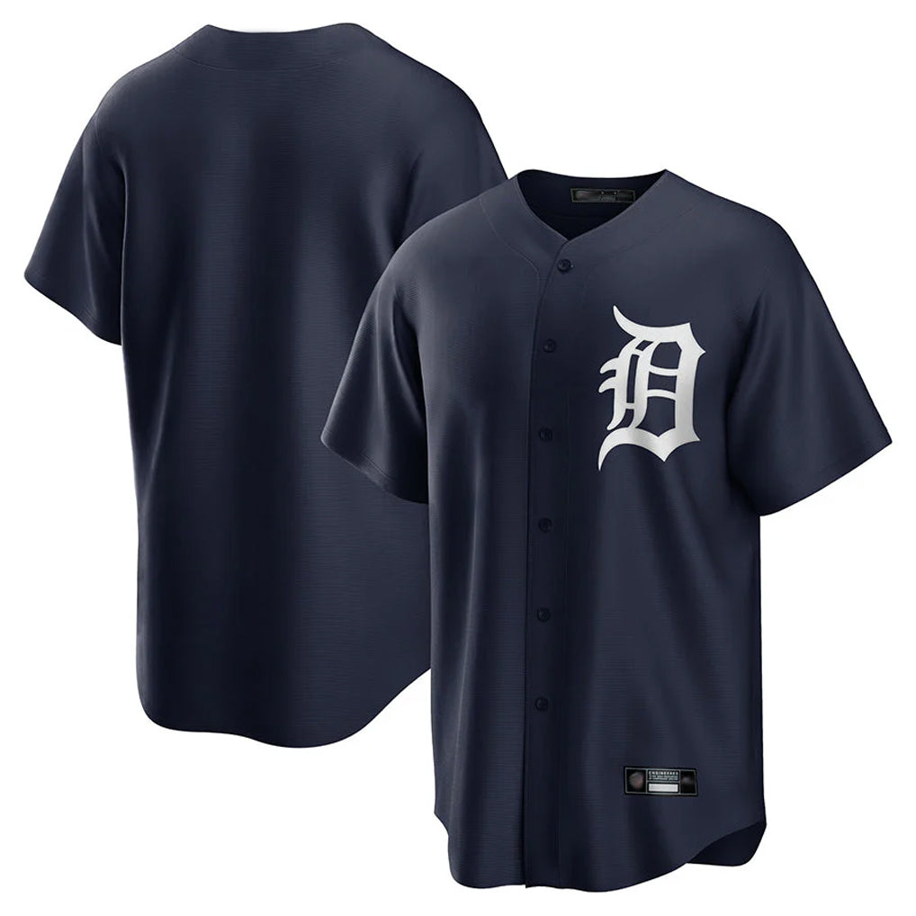 D.Tigers ## Tigers Blank Player Navy Game Home Ddoa Stitched Jerseys