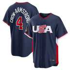 C.Cubs #4 Pete Crow-Armstrong Player Navy USA 2026 World Classic Home Limited Ddoa Stitched Jerseys