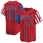 P.Pirates #10 Bryan Reynolds Player Red 2025 Independence Day Vapor Premier Limited Ddoa Stitched Jerseys