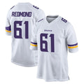 MN.Vikings #61 Jalen Redmond Player White Home Game Ddoa Stitched Jerseys