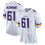 MN.Vikings #61 Jalen Redmond Player White Home Game Ddoa Stitched Jerseys