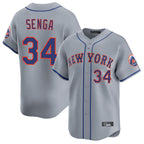 NY.Mets #34 Kodai Senga Player Gray Road Limited Home Ddoa Stitched Jerseys
