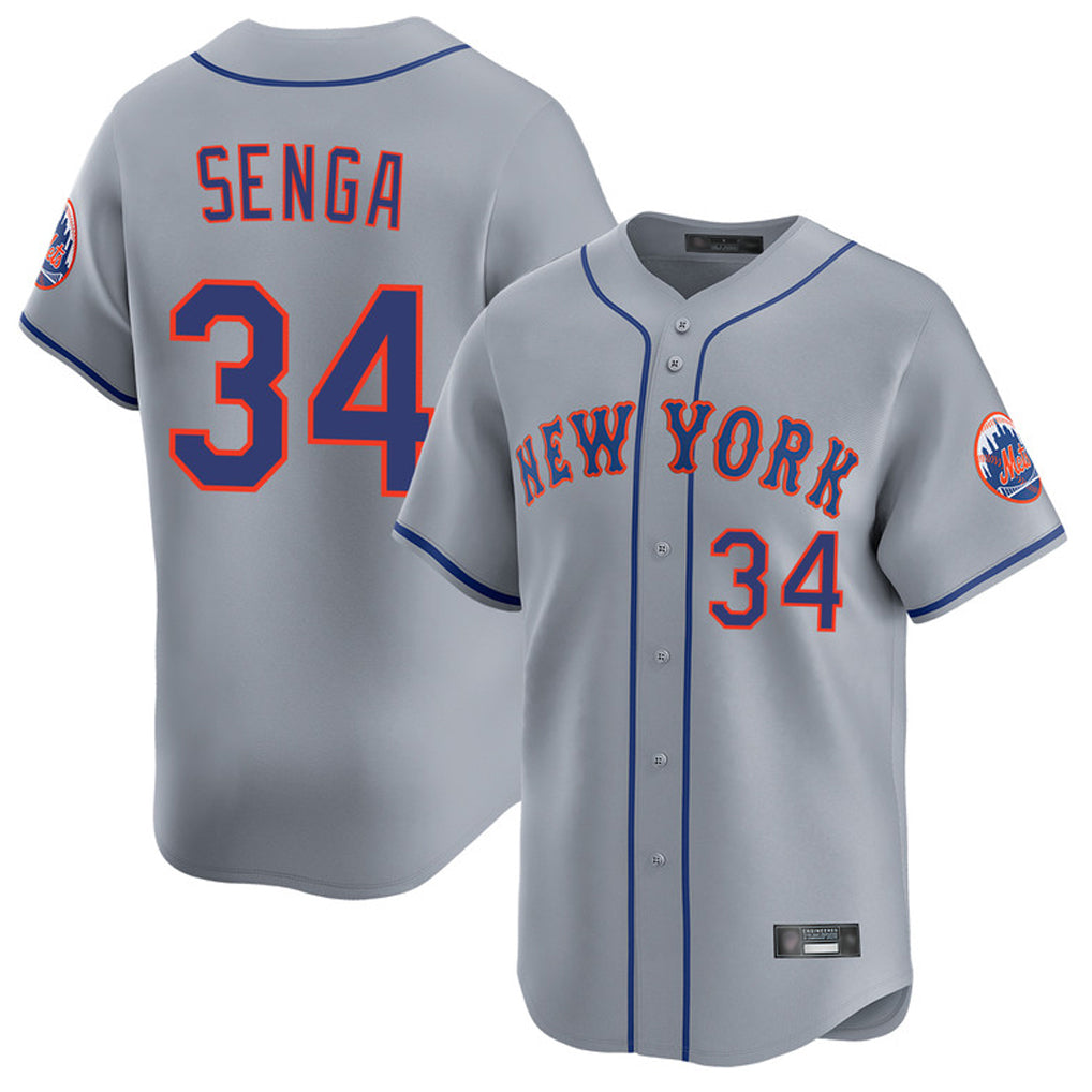 NY.Mets #34 Kodai Senga Player Gray Road Limited Home Ddoa Stitched Jerseys