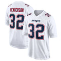 NE.Patriots #32 TreVeyon Henderson Player White Fashion Limited Home Game Ddoa Stitched Jerseys