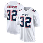 NE.Patriots #32 TreVeyon Henderson Player White Fashion Limited Home Game Ddoa Stitched Jerseys