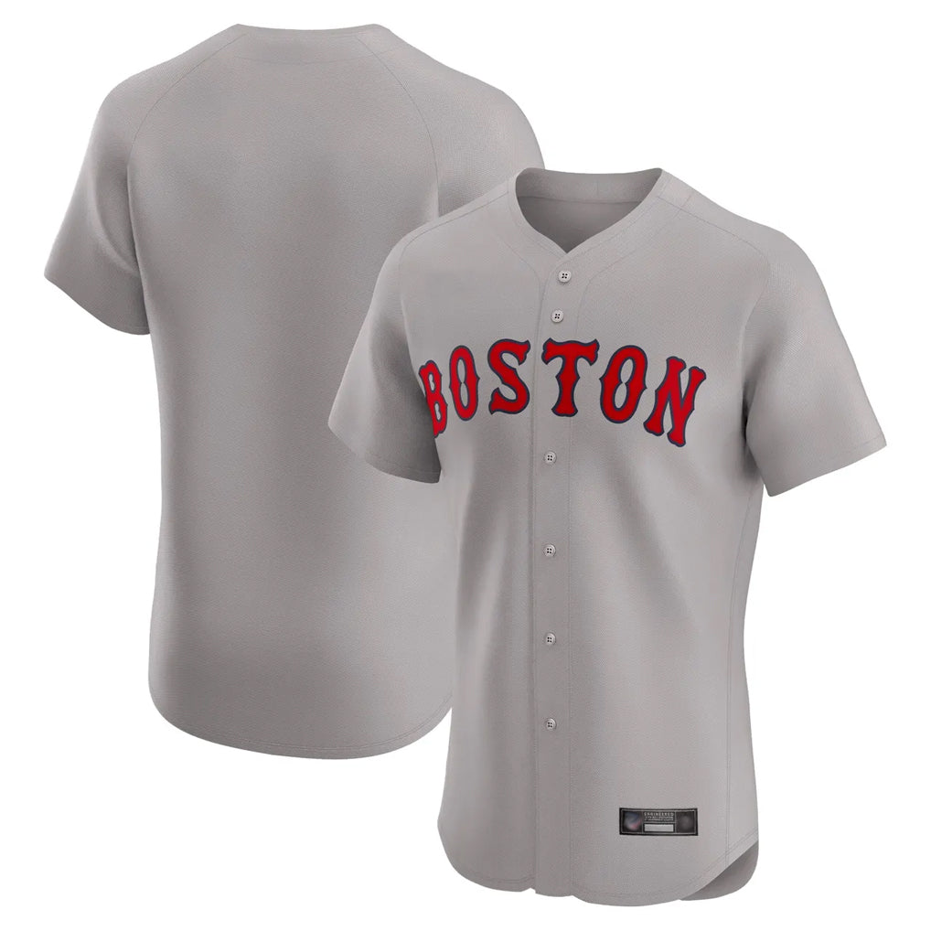 B.Red Sox ## Red Sox Blank Player Gray Road Limited Elite Home Game Ddoa Stitched Jerseys