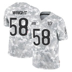 C.Bears #58 Darnell Wright Player Arctic Camo Salute to Service Limited Ddoa Stitched Jerseys
