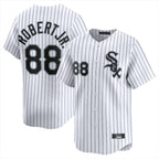 C.White Sox #88 Luis Robert Jr Player White Stripe Limited Home Ddoa Stitched Jerseys