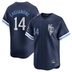 KC.Royals #14 Jac Caglianone Player Navy City Connect Limited Home Ddoa Stitched Jerseys